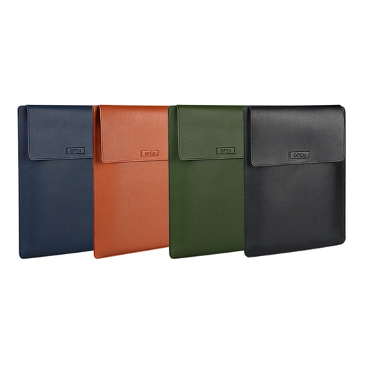 PU06 3 in 1 PU Multifunctional Laptop Bag, Size:14.1-15.4 inch(ArmyGreen) by bashfashion