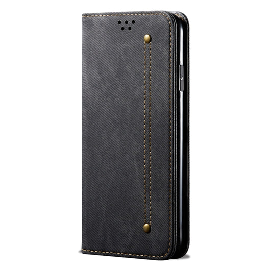 For Xiaomi Redmi Note 11 Pro / 11 Pro+ Denim Texture Flip Leather Phone Case with Card Slots & Wallet(Black) by bashfashion