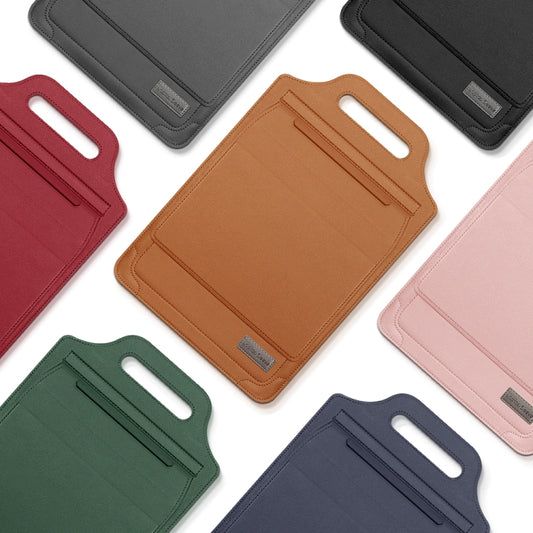 13 inch Multifunctional Mouse Pad Stand Handheld Laptop Bag(Blue) by bashfashion