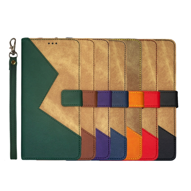 For Ulefone Note 14 idewei Two-color Splicing Leather Phone Case(Black) by idewei