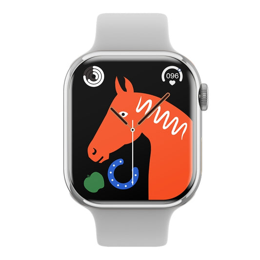 IW9 2.05 inch Square Screen Smart Watch Supports Bluetooth Calls/Blood Oxygen Monitoring(Silver) by bashfashion