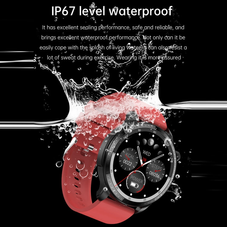 T52 1.39 inch IP67 Waterproof Silicone Band Smart Watch Supports Bluetooth Call / Blood Oxygen / Body Temperature Monitoring(Blue) by bashfashion