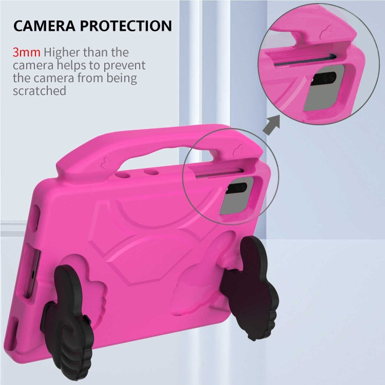 For Samsung Galaxy Tab S7 / S8 Children EVA Shockproof Tablet Case with Thumb Bracket(Rose Red) by bashfashion