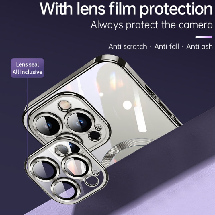 For iPhone 15 Plus SULADA MagSafe Plating TPU Shockproof Phone Soft Case(Titanium Blue) by SULADA