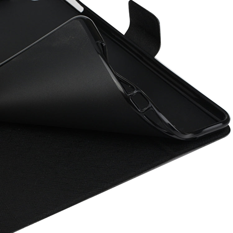 For Samsung Galaxy Tab A11+ / A9+ Pure Color PU Tablet Case with Sleep / Wake-up Function(Black) by bashfashion