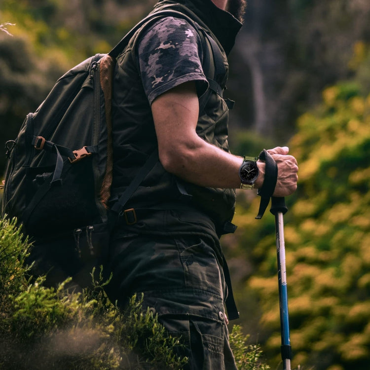 20mm Nylon Canvas Hook And Loop Fastener Watch Band(Jungle Camouflage) by bashfashion