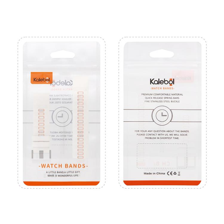 For Garmin 26mm Kalebol Two-color Silicone Strap(Army Green Black) by Kalebol