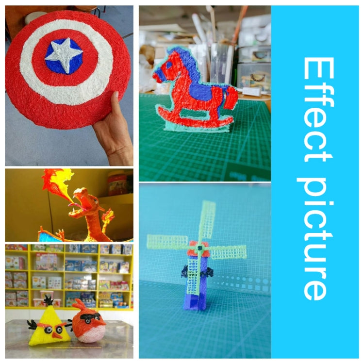 5m 1.75mm Low Temperature PCL Cable 3D Printing Pen Consumables(Silver) by bashfashion