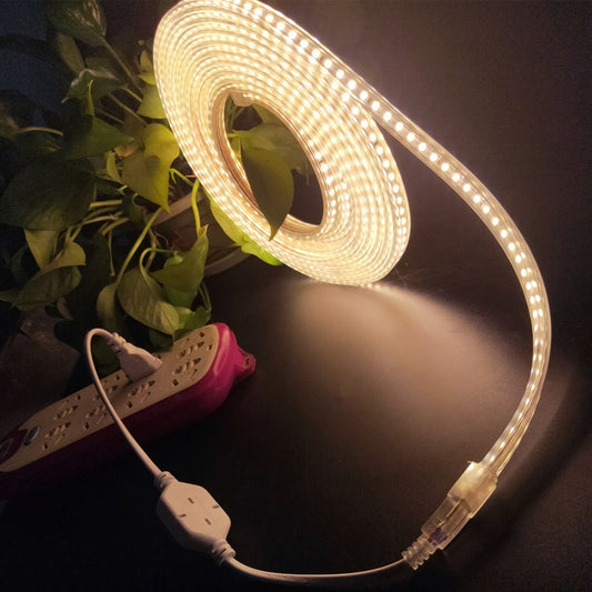 5m SMD 2835 600 LEDs LED Strip Light, AC 220V-240V, EU Plug(Warm White) by bashfashion