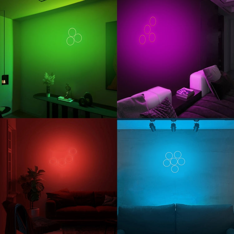 80mm 3W DIY Assembly Light COB LED Decorative Circle DC9V (White Light) by bashfashion