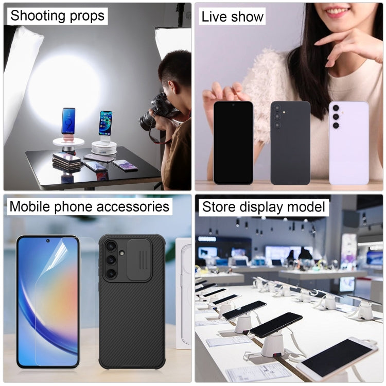 For Samsung Galaxy A35 5G Black Screen Non-Working Fake Dummy Display Model (White) by bashfashion