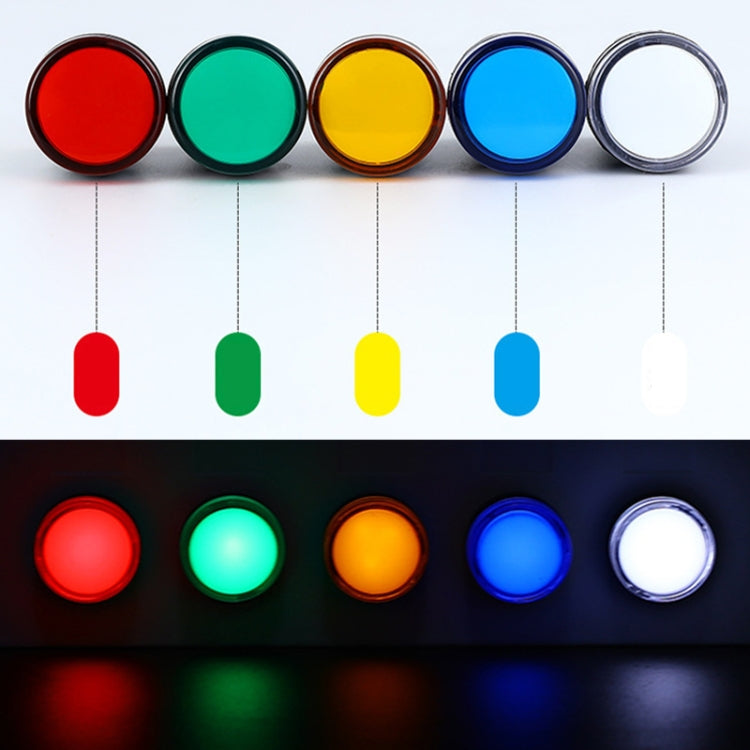 220V AD16-22D / S 22mm LED Signal Indicator Light Lamp(Red) by bashfashion