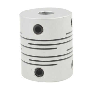 CNC Stepper Motor Flexible Coupling Coupler (6x6mm)(Silver) by bashfashion