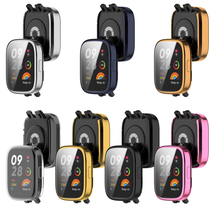 For Redmi Watch 3 TPU Fully Enclosed Watch Protective Case(Silver) by bashfashion