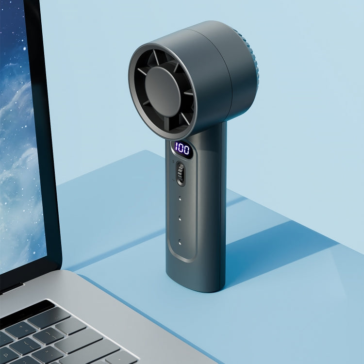 FC1 100 Wind Speed Levels Summer Cooler Desktop Fan Turbine Handheld Fan(White) by bashfashion