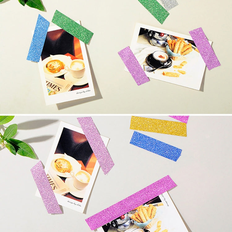 Flash Washi Sticky Paper Tape Label DIY Decorative Tape, Length: 10m(Green) by others