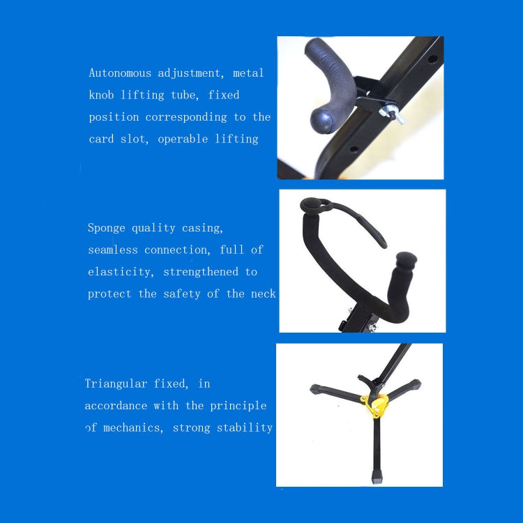 Saxophone Bracket Folding Elbow Flute Clarinet Clarinet Hanger(Ordinary Saxophone Bracket) by bashfashion