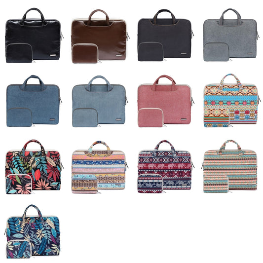LiSEN LS-116 Simple Laptop Bag Business Laptop Liner Bag, Size: 15.6 inch(Canvas Bohemia) by LiSEN