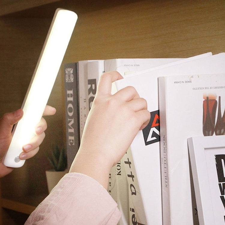 Magnetic Rechargeable Cabinet Bedside Human Body Induction Lamp, Specification: 600 mAh With Switch 25cm(Yellow Light) by bashfashion