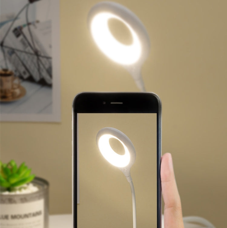 USB Portable LED Eye Protection Reading Light, No Base(White) by bashfashion