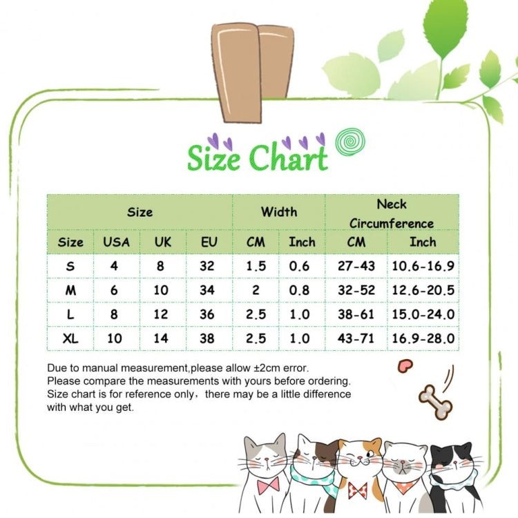 Pet Ethnic Style Polyester Cotton Print Pattern Collar, Size: XL: 2.5x43-71cm(Blue Stripes) by bashfashion