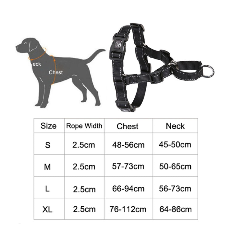 Glow Castle Pet Reflective Nylon Prevent Running Wild Chest Strap, Size: M(Sky Blue) by Glow Castle