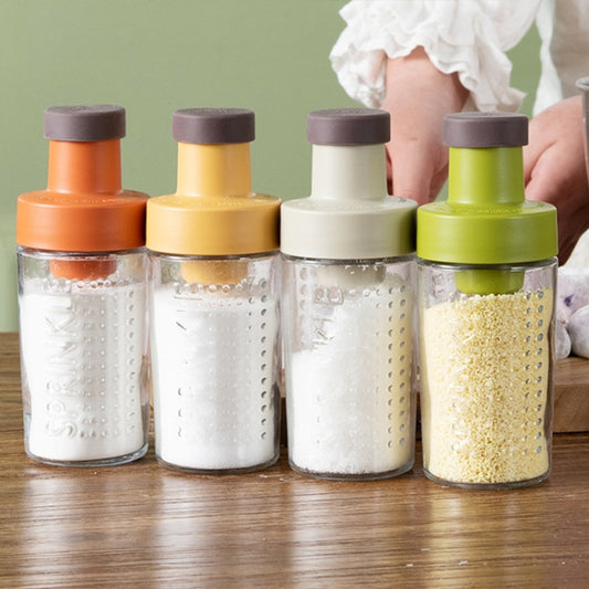 Quantitative Sugar Control Bottle Sugar Jar Dust-proof Sealed Seasoning Bottle With Lid(Green) by bashfashion
