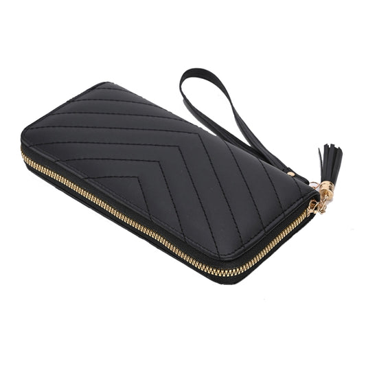 Lingerie Long Ladies Wallet Large Capacity Clutch Cell Phone Bag(Black) by bashfashion