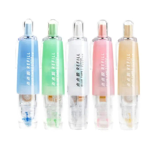 Push-Dry Quick Glue Stick Correction Tape Double Sided Adhesive For Handmade Handbook(White) by bashfashion