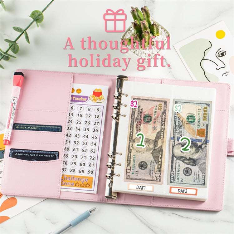 25sheets /Set A5 6 Holes Save Money Challenge Envelopes Replacement Inner Page, Spec: Set 2 by bashfashion