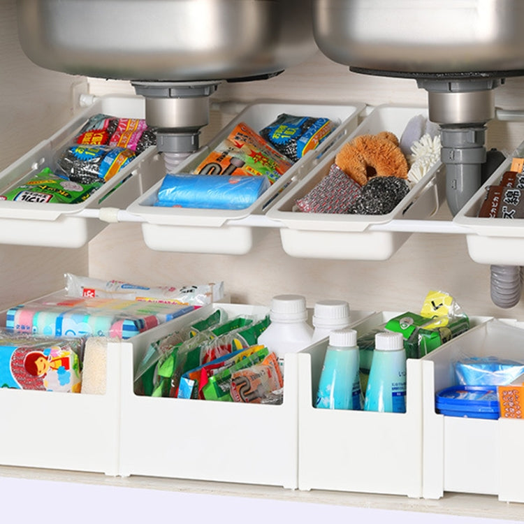 No Punch Under Sink Shelf Household Multifunctional Cabinet Organizer, Style: Fixed Small Narrow by bashfashion