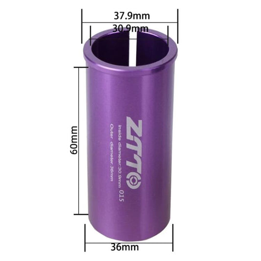 30.9-36mm 015 2pcs ZTTO Bicycle Seat Post Conversion Sleeve Reducer Cover(Purple) by ZTTO