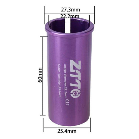 22.2-25.4mm 017 2pcs ZTTO Bicycle Seat Post Conversion Sleeve Reducer Cover(Purple) by ZTTO
