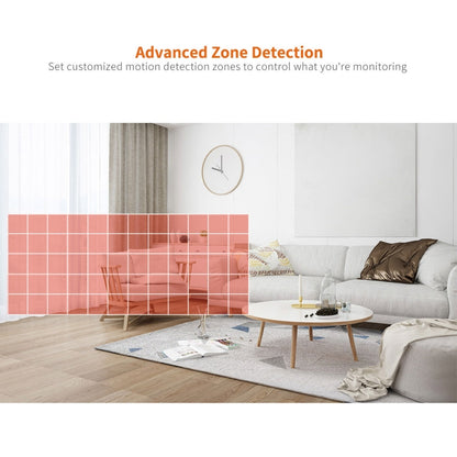 SriHome SH025 2.0 Million Pixels 1080P HD AI Auto-tracking IP Camera, Support Two Way Audio / Motion Tracking / Humanoid Detection / Night Vision / TF Card, EU Plug by SriHome