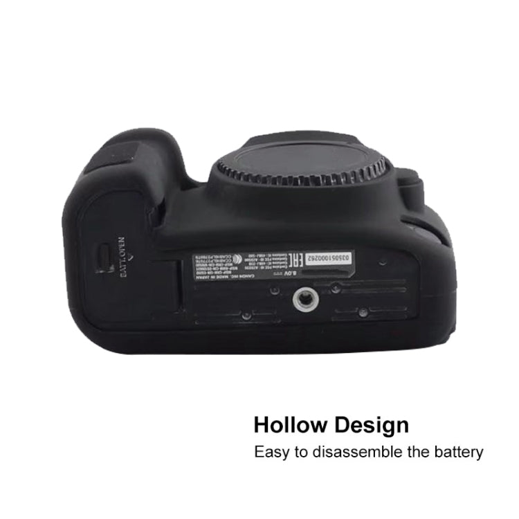 For Canon EOS 6D Mark II Soft Silicone Protective Case (Black) by bashfashion