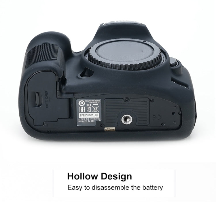 For Canon EOS 7D Mark II Soft Silicone Protective Case (Black) by bashfashion