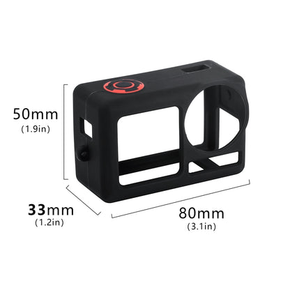 For DJI Osmo Action 5 Pro STARTRC Silicone Protective Case with Lens Cover (Orange) by bashfashion