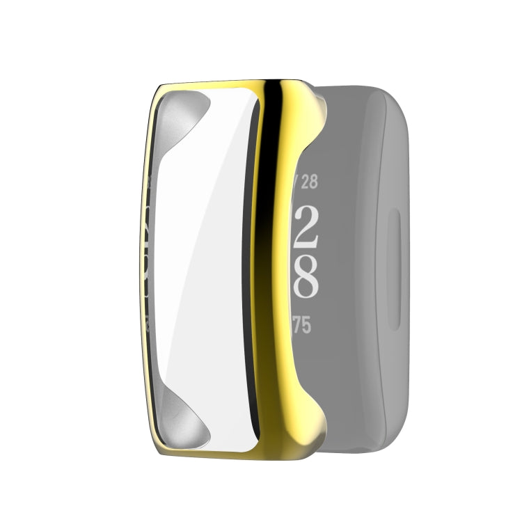 For Fitbit Inspire 2 Full Coverage PC Protective Case Cover(Gold) by bashfashion