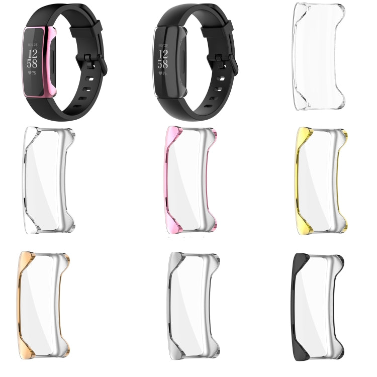 For Fitbit Inspire 2 Full Coverage PC Protective Case Cover(Transparent) by bashfashion