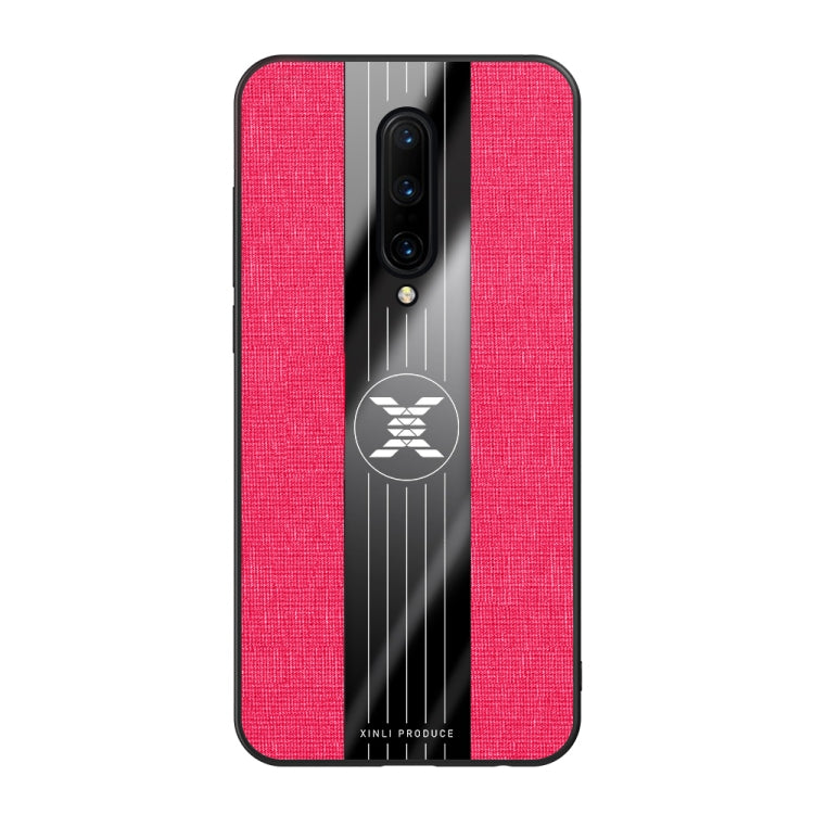 For OnePlus 7 Pro XINLI Stitching Cloth Texture Shockproof TPU Protective Case(Red) by XINLI