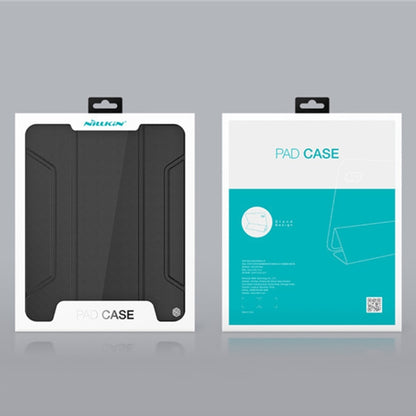 For iPad Pro 12.9 2022 / 2021 / 2020 NILLKIN Bumper Pro Horizontal Flip Leather Tablet Case with Pen Slot & Holder & Sleep / Wake-up Function(Black) by NILLKIN