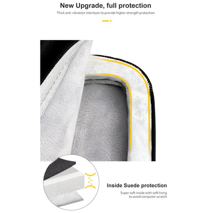 ST11 Polyester Thickened Laptop Bag with Detachable Shoulder Strap, Size:14.1-15.4 inch(Silver Gray) by bashfashion