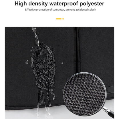 ST11 Polyester Thickened Laptop Bag with Detachable Shoulder Strap, Size:14.1-15.4 inch(Silver Gray) by bashfashion