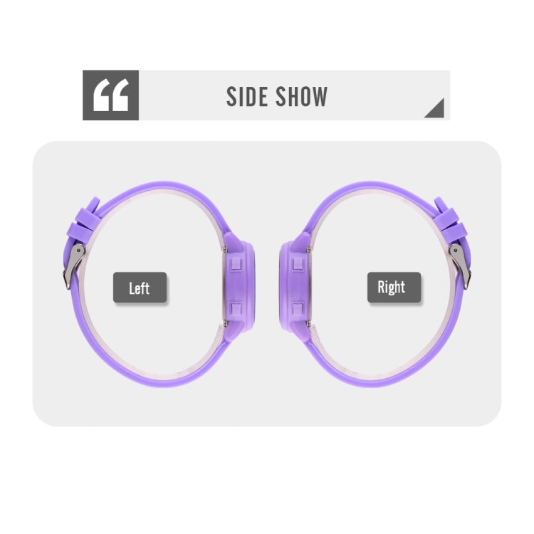 SKMEI 1721 Triplicate Round Dial LED Digital Display Luminous Silicone Strap Electronic Watch(Orange) by SKMEI