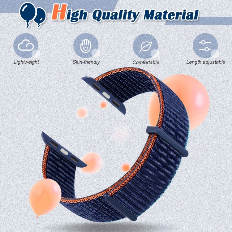 Hook and Loop Fastener Dual Section Watch Band For Apple Watch Ultra 49mm&Watch Ultra 2 49mm / Series 9&8&7 45mm / SE 3&SE 2&6&SE&5&4 44mm / 3&2&1 42mm(Seven Colorful) by bashfashion