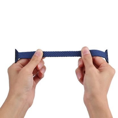 Small Waist Single Loop Nylon Braid Watch Band For Apple Watch Ultra 49mm&Watch Ultra 2 49mm / Series 9&8&7 45mm / SE 3&SE 2&6&SE&5&4 44mm / 3&2&1 42mm, Size:M 155mm(Colorful) by bashfashion