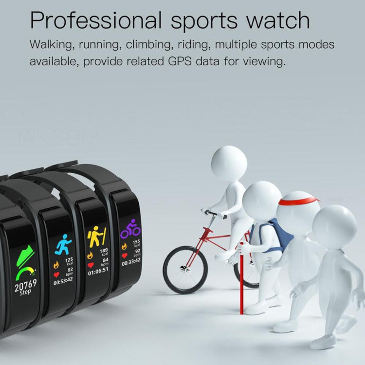 JAKCOM F2 1.28 inch TFT Color Screen Bluetooth Earphone Smart Watch, Support Sleep Monitoring / Heart Rate Monitoring / Bluetooth Call / NFC Function(Black) by JAKCOM