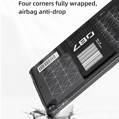 For iPad Pro 12.9 2022 / 2021 / 2020 Mutural XingTu Series Tablet Case with Holder(Dark Blue) by Mutural