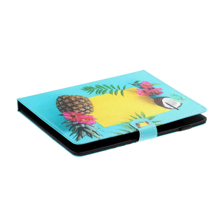 For 8 inch Tablet PC Universal Coloured Drawing Pattern Horizontal Flip Leather Case with Holder & Card Slot(Pineapple) by bashfashion