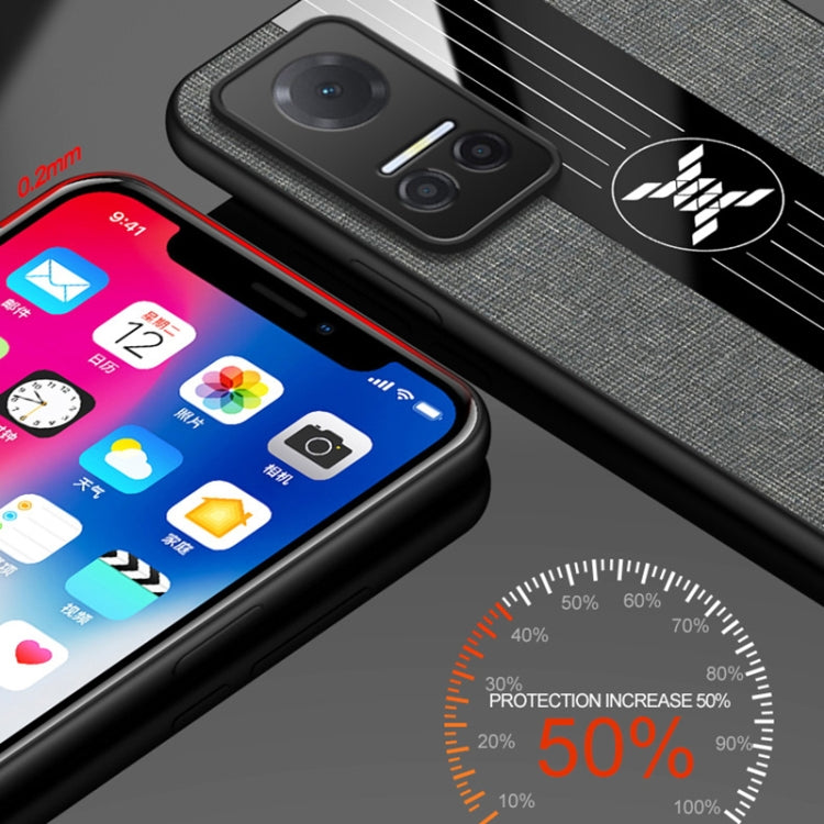 For Honor Play6T XINLI Stitching Cloth Textue Shockproof TPU Phone Case(Brown) by XINLI